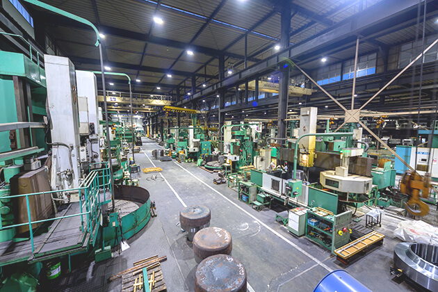 Large products machining area